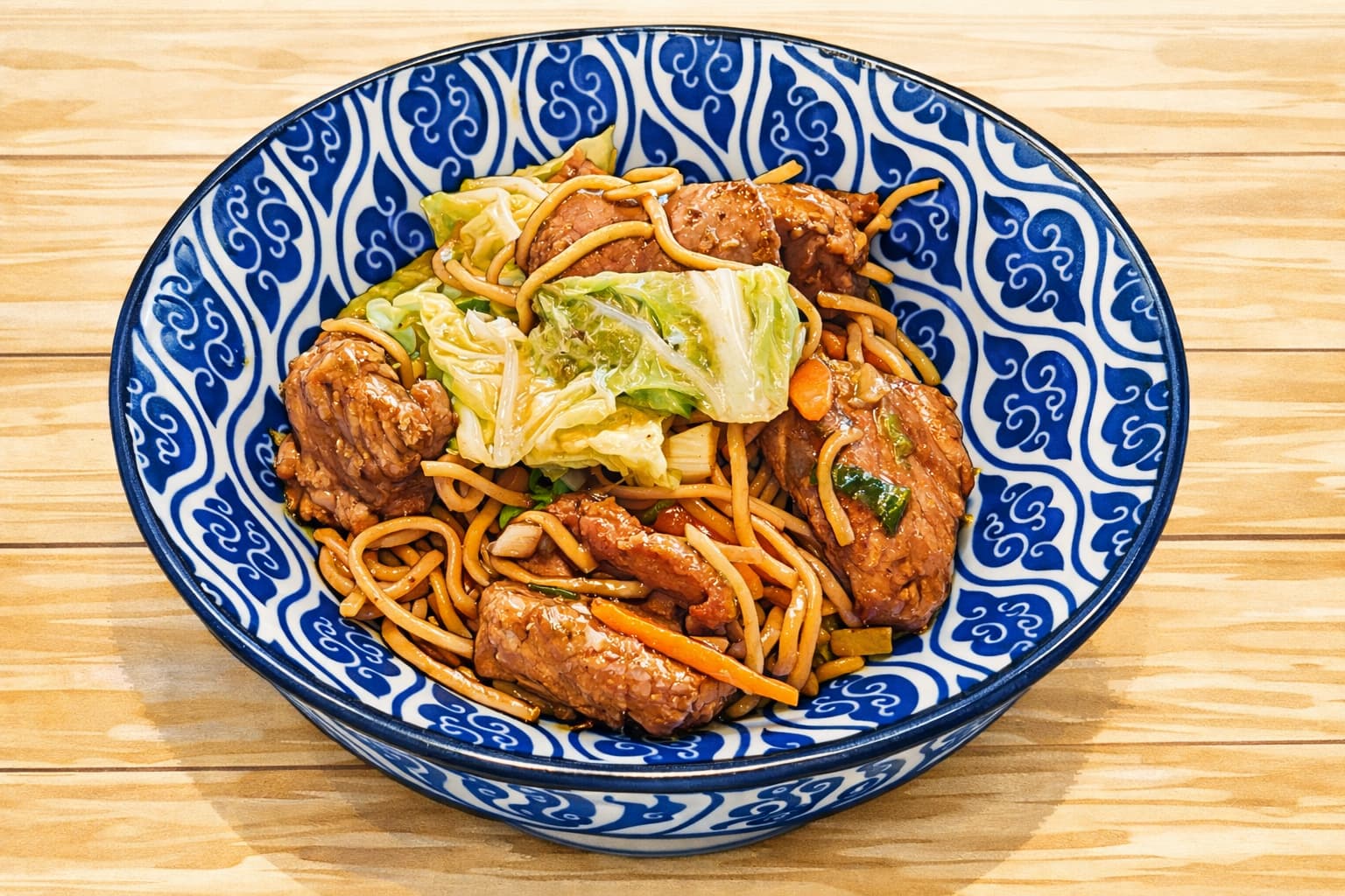 Wok de nouilles au canard